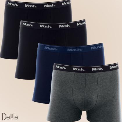 Imagem de Kit Com 4 Cuecas Boxer Mash Algodão Cotton Masculino