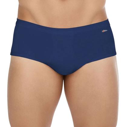 Imagem de Kit Com 4 Cuecas Slip Normal Básica Zorba Masculina Adulto 100% Algodão