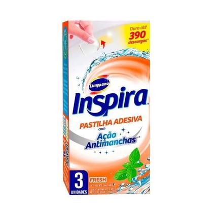 Imagem de Kit com 4 cx Pastilha Adesiva Sanitária Inspira 12 unidades no Total
