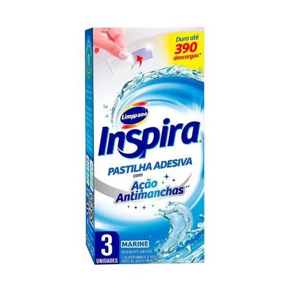 Imagem de Kit com 4 cx Pastilha Adesiva Sanitária Inspira 12 unidades no Total