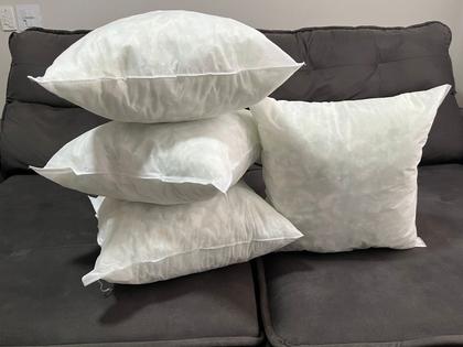Imagem de Kit com 4 Enchimentos para Almofada 45x45 Refil com flocos de espumas/ envio imediato fabricação própria