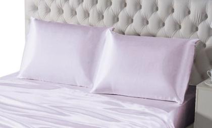 Imagem de Kit Com 4 Fronhas De Cetim Anti Frizz Seda Alto Brilho