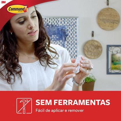 Imagem de Kit com 4 Ganchos Adesivo Command Medio ATE 1,3KG 3M