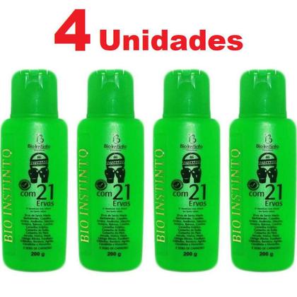 Imagem de Kit Com 4 Gel Detonador Com 21 Ervas 200G Bio Instinto
