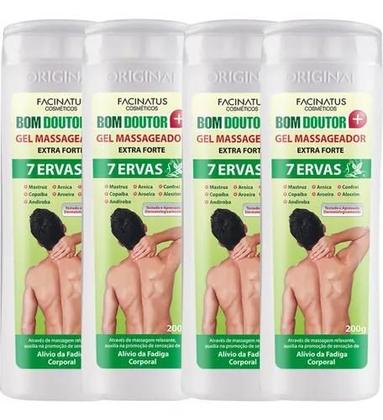Imagem de Kit com 4 Gel Massageador Bom Doutor 7 Ervas Extra Forte Facinatus