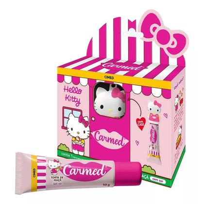 Imagem de Kit com 4 Hidratante Labial Carmed Hello Kitty Torta de Maçã