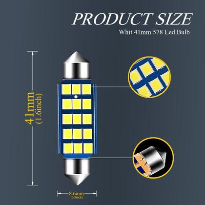 Imagem de Kit com 4 Lâmpadas LED GKmow 578 - 6500K - 400LM - Para Iluminação Interna