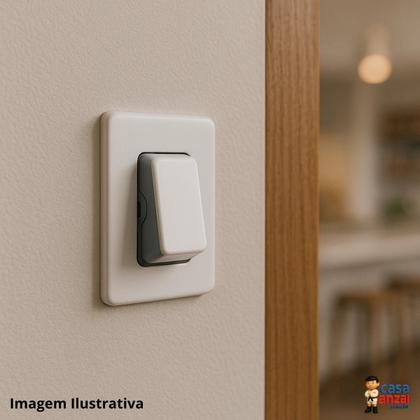 Imagem de Kit com 4 mg b3 módulo interruptor paralelo 10a-250v branco (19404)