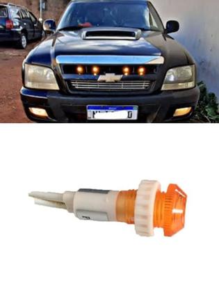 Imagem de Kit Com 4 Mini Luz Led De Grade Para Camionetes Saveiro S10 Ranger Montana Silverado Suv Pingo F250