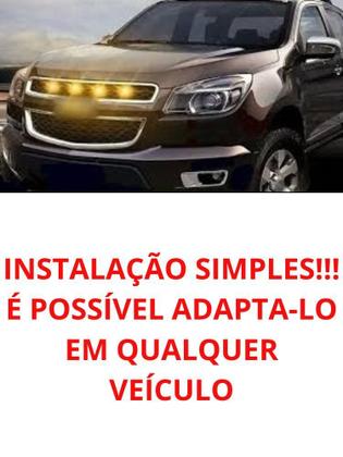Imagem de Kit Com 4 Mini Luz Led De Grade Para Camionetes Saveiro S10 Ranger Montana Silverado Suv Pingo F250