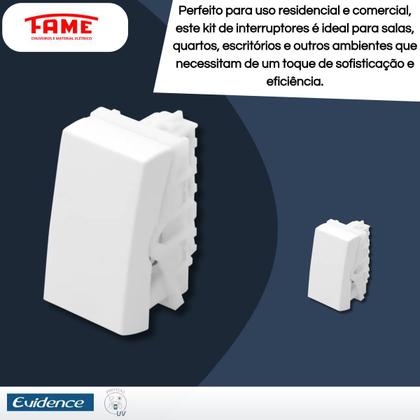 Imagem de Kit Com 4 Módulos Interruptores Intermediário 16a - Fame