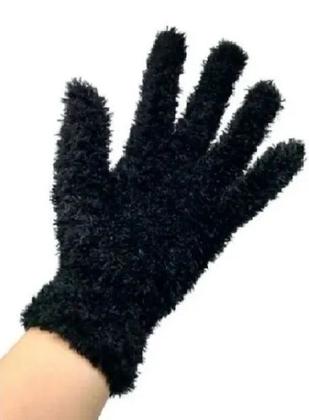 Imagem de Kit Com 4 Pares De Luva Pelinho Feminina Preta Charmosa