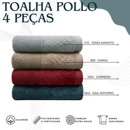 Imagem de Kit Com 4 Peças - 2 Toalhas de Rosto e 2 Toalhas de Corpo