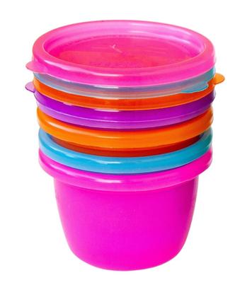 Imagem de Kit com 4 Potes Papinha Multiuso BPA Free Sana Babies Menina