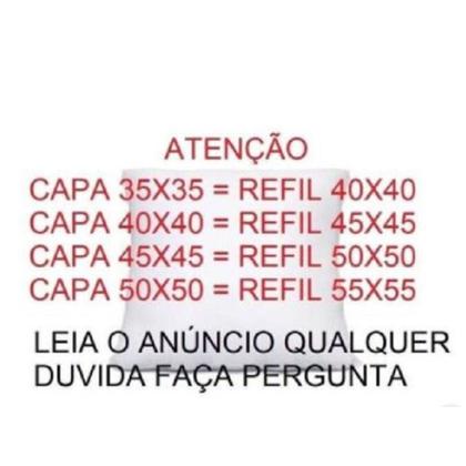 Imagem de Kit com 4 Refil Enchimentos para Almofadas 45x45cm Flcos de Espuma-854 - Luck Baby