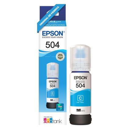 Imagem de Kit com 4 Refis de Tinta T504 Ecotank para Impressoras L4150 L4160 L4260 L6161 L6171 L6191 L14150 L6270