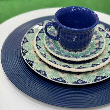 Imagem de Kit com 4 Sousplat Friso 33cm