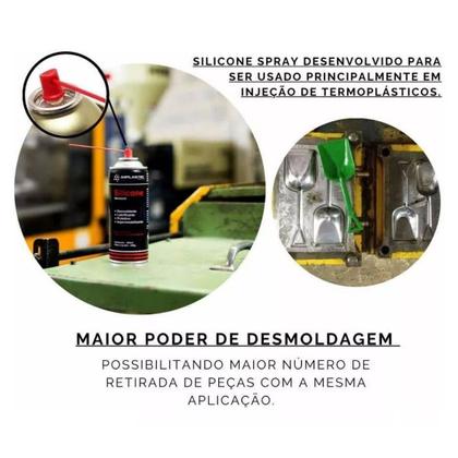 Imagem de Kit Com 4 Spray Silicone Desmoldante Anticorrosivo 420ml - Implastec