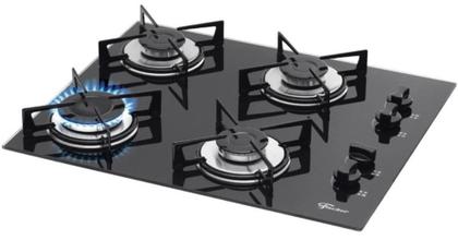 Imagem de Kit Com 4 Tampinhas Espalhador De Chamas Cooktop 4 Bocas Fischer