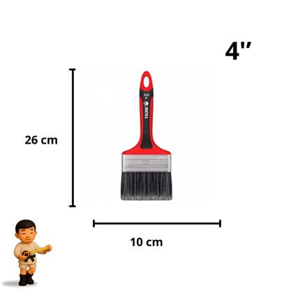 Imagem de Kit com 4 tigre trincha premium sintético gris 920 4"