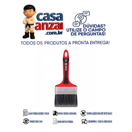 Imagem de Kit com 4 tigre trincha premium sintético gris 920 4"