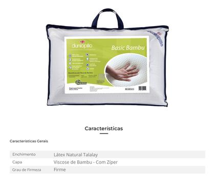 Imagem de Kit com 4 Travesseiros Basic Bambu - Capa com Zíper