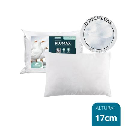 Imagem de Kit com 4 Travesseiros Enchimento de Plumas Sinteticas