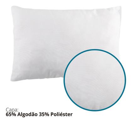 Imagem de Kit com 4 Travesseiros Enchimento de Plumas Sinteticas