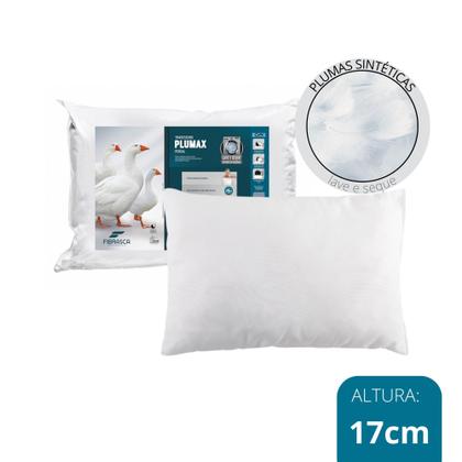 Imagem de Kit com 4 Travesseiros Enchimento de Plumas Sinteticas