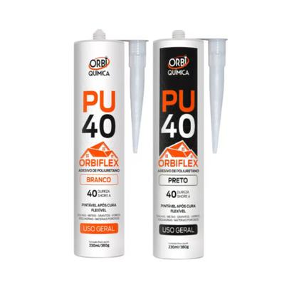 Imagem de Kit Com 4 Unidades Adesivo Poliuretano Orbiflex PU40 Uso Geral Pintável Após Cura Flexível Excelente