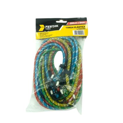 Imagem de Kit com 4 Unidades de Corda Elástica 2m x 8mm com Gancho  Fertak Tools
