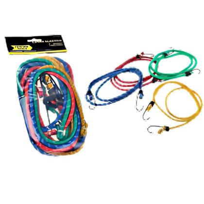 Imagem de Kit com 4 Unidades de Corda Elástica 2m x 8mm com Gancho  Fertak Tools