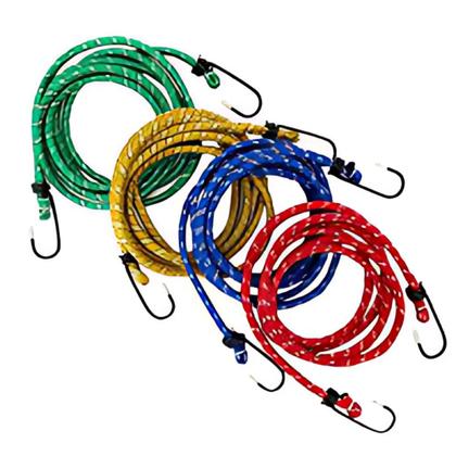 Imagem de Kit com 4 Unidades de Corda Elástica 2m x 8mm com Gancho  Fertak Tools