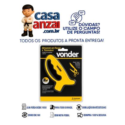 Imagem de Kit com 4 vonder afiador p/ facas c/videa