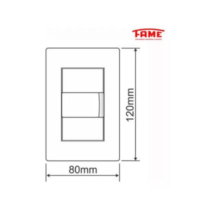 Imagem de Kit com 40 Tomadas Padrão 2p+T 20A Com Placa Evidence - Fame