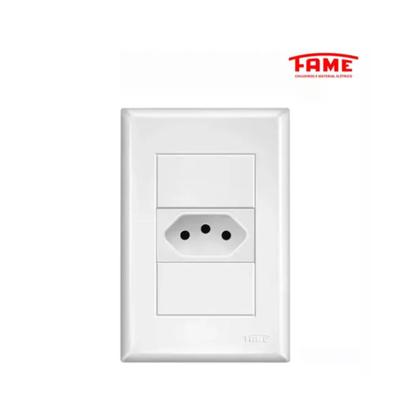 Imagem de Kit com 40 Tomadas Padrão 2p+T 20A Com Placa Evidence - Fame