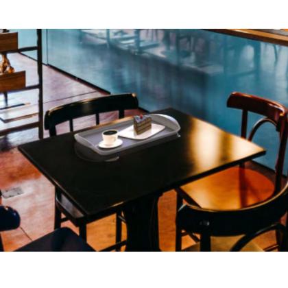 Imagem de Kit com 5 Bandejas Multiuso Retangular 44x30,7 cm Restaurante Self Service FastFood Bares Unitermi