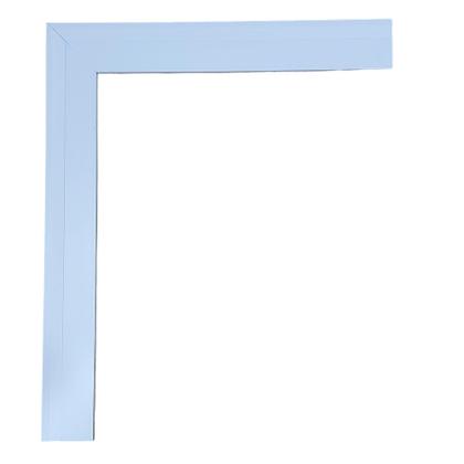 Imagem de Kit com 5 Barras de Moldura/Rodapé de Poliestireno Frisado - Branco - 7cm de altura  (7x1x240cm)