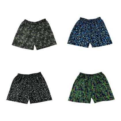 Imagem de Kit Com 5 Bermudas Tactel Estampada Com Bolso Masculina