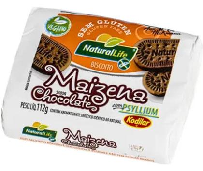 Imagem de Kit com 5 Biscoito de Maizena Sabor Chocolate Vegano S/ Glúten Kodilar 112g