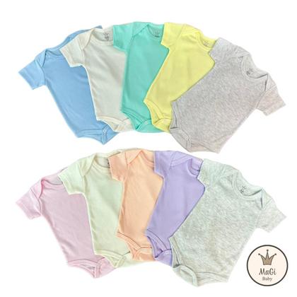 Imagem de Kit com 5 Body Manga Curta MaGi Baby