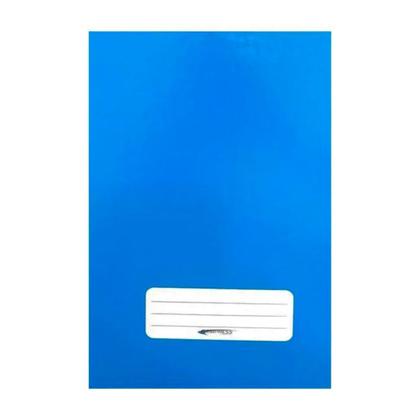 Imagem de Kit com 5 Cadernos Brochura Capa Dura 1/4 Azul com 96 Folhas Costurado - Brimpress