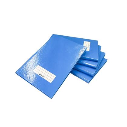 Imagem de Kit com 5 Cadernos Brochura Capa Dura 1/4 Azul com 96 Folhas Costurado - Brimpress