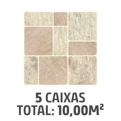 Kit com 5 Caixas Pisos Sevilha Bege 45X45 Cx2,00 - Formigres Imagem de Kit com 5 Caixas Pisos Sevilha Bege 45X45 Cx2,00
