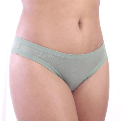 Imagem de Kit com 5 calcinhas cores diversas 100% algodão modelo tanga confort