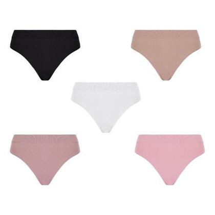 Imagem de Kit com 5 Calcinhas Lupo Loba Básica(Adulto)