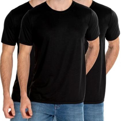 Imagem de Kit Com 5 Camisetas Algodão Básica Masculina Adulto