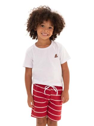 Imagem de Kit com 5 Camisetas Básicas Infantil para bebê Versátil Confortável e Coloridas Criança bebê camisetas básicas