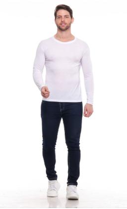Imagem de Kit Com 5 Camisetas Manga Longa Masculina Sortidas