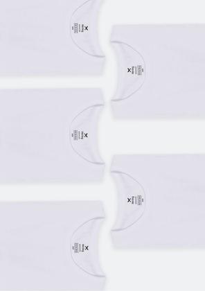 Imagem de Kit Com 5 Camisetas Masculinas Básicas Slim